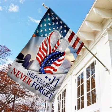 Patriot Day 9 11 Never Forget American Eagle House Flag Garden Flag