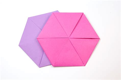 Origami Hexagonal Letterfold Photo Tutorial Paper Kawaii