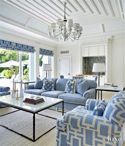 Blue And White Living Room Ideas Hotel Design Trends