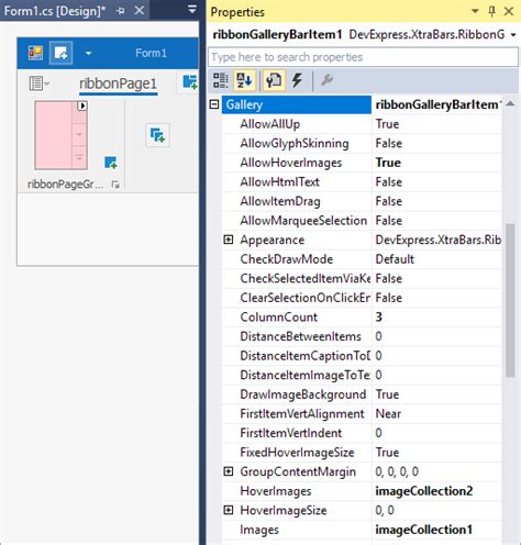 How To Create An In Ribbon Gallery Winforms Controls Devexpress Help