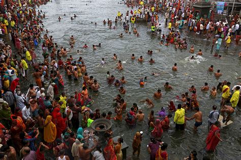 As per the hindu mythology, it is believed that lord vishnu while transporting the. Kumbh Mela: Thousands bathe in Godavari river at start of ...