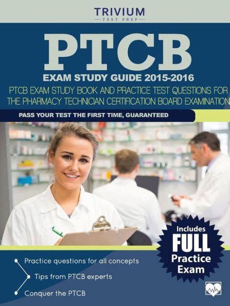 Ptcb Exam Study Guide 2015 2016 Ptcb Exam Study Book And Practice Test