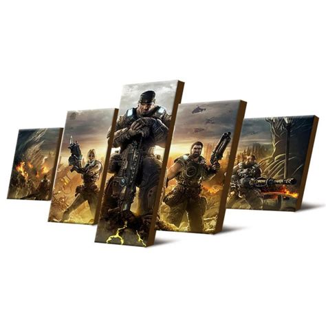 Gears Of War Gaming Panel Canvas Art Wall Decor Canvas Storm