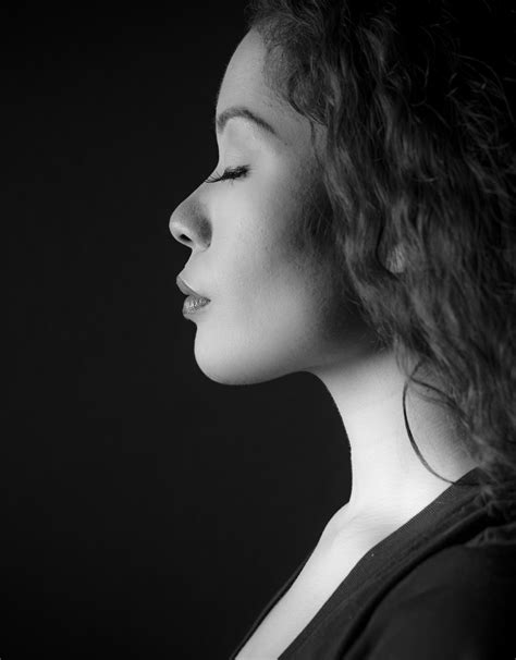 Free Images Black And White Girl Woman Hair Profile Model