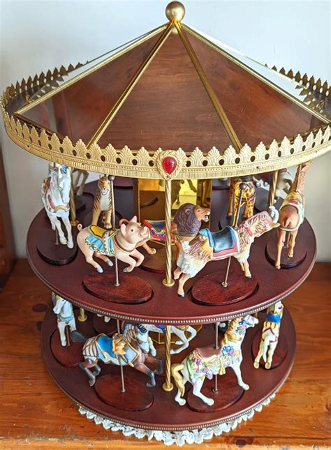 Franklin Mint Carousel Carousel And Rocking Horses