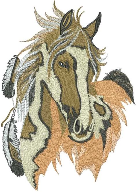 Wild Horse Embroidery Design Machine Embroidery Design