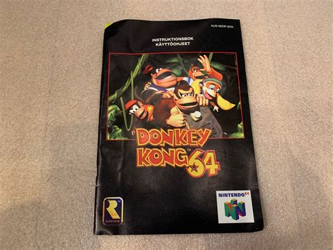 Donkey Kong 64 Manual N64 404890588 ᐈ Köp På Tradera