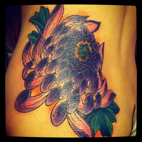 My New Tattoo A Chrysanthemum Flower Tattoos New Tattoos