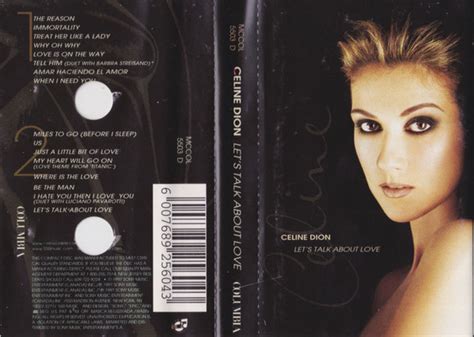 Céline Dion Lets Talk About Love 1997 Cassette Discogs
