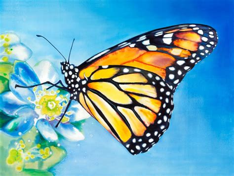 Monarch Butterfly Watercolor Fine Art Print On Paper Metal Etsy