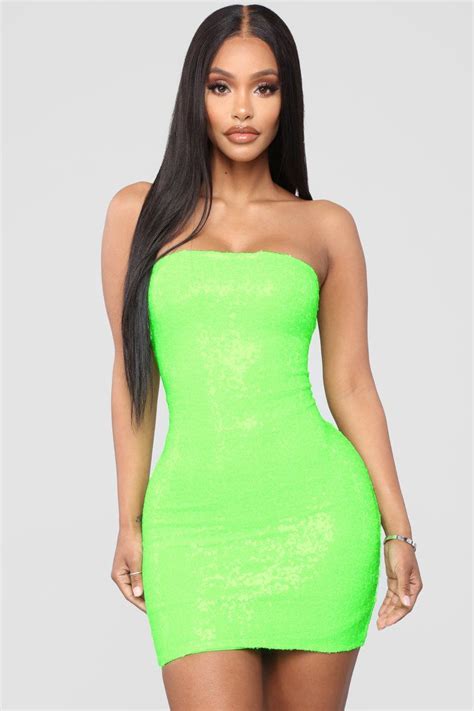 Mad About You Sequin Dress Lime Green Green Mini Dress Lime Green Dress Fashion