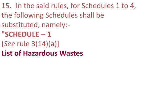 Ppt Legislations Indian On Hazardous Waste Rules Powerpoint