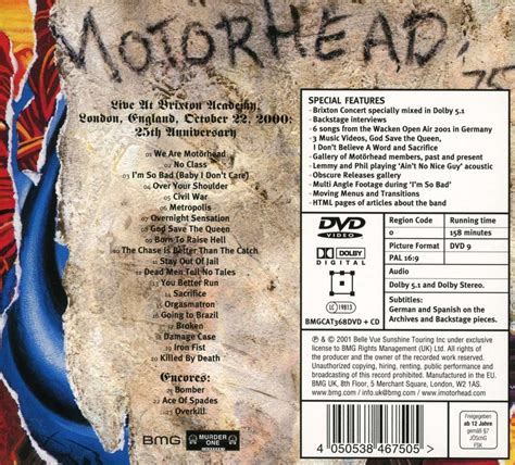 Motörhead 25 And Alive Boneshaker 1 Cd Und 1 Dvd Jpc
