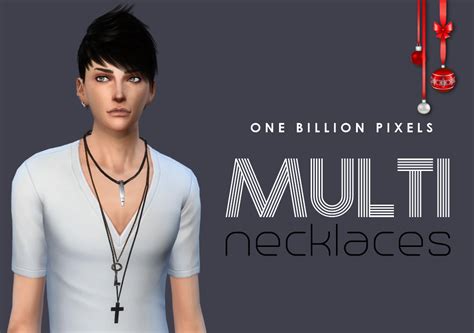 Multi Necklaces New Year T 2015 The Sims 4 One Billion Pixels