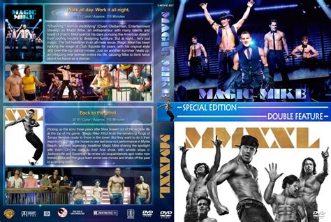 Magic Mike Double Feature Dvd Cover 2012 2015 R1 Custom
