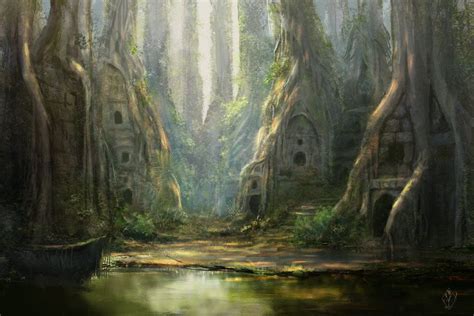 Forest Ruins Forest Ruins Fantasy Concept Art Fantasy Landscape