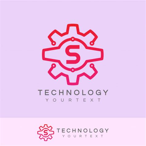 Technology Initial Letter S Logo Design Premium Vector