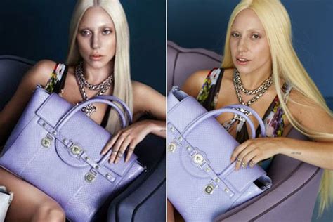 Lady Gaga Unretouched Versace Pics Photoshop Fail