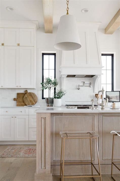 White And Washed Oak Kitchen Using 360 Cabinetry By Ckf White Oak