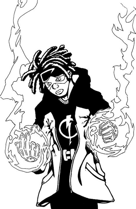 Static Shock Coloring Pages