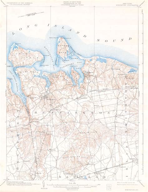 New York Northport Quadrangle Geographicus Rare Antique Maps