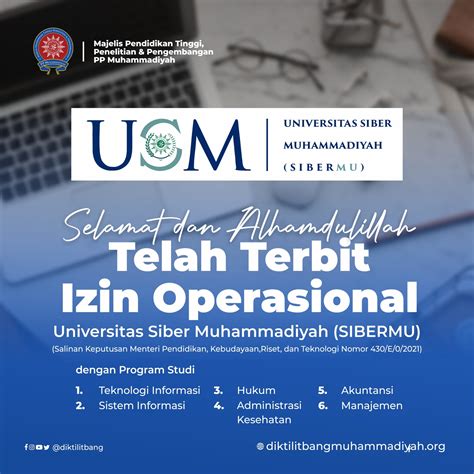 Alhamdulillah Izin Operasional Universitas Sibermu Terbit