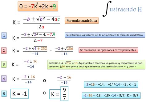 Ecuación De Segundo Grado Formula General Ejercicio 1 Sustraendo H
