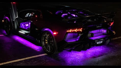 Lamborghini Aventador Svj Modified W Led Lights Youtube
