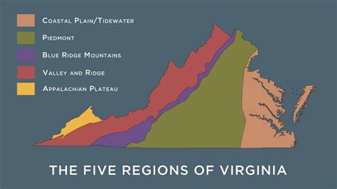 5 Regions Of Virginia Map Map Of Interstate