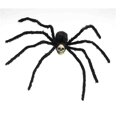 Forum Halloween Scary Giant Skull Spider 50 Animated Prop Black White