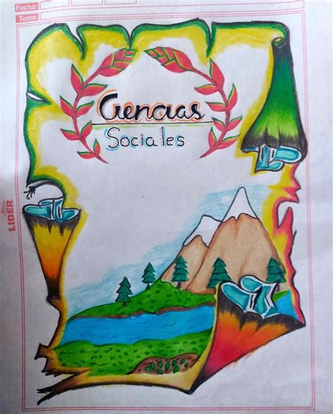 Caratula De Ciencias Sociales In 2022 Book Cover Page Design School
