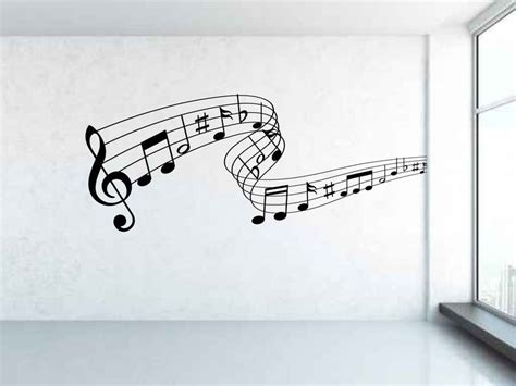 Musical Notes Wall Decal Sticker Art Any Colour And Etsy Wall