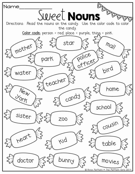 Free Noun Worksheet For Kindergarten Kindergarten Worksheets Nouns
