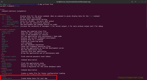 How To Create Custom Artisan Command In Laravel Bityard Example