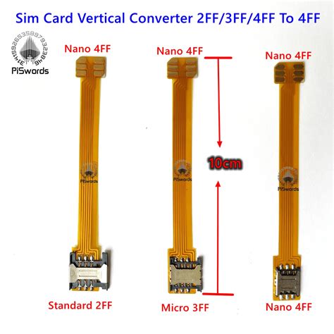 Sim Card 2ff Micro 3ff Nano 4ff Converter To Vertical Nano 4ff Sim Usim