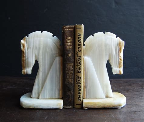 Marble Stone Bookends