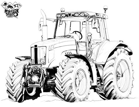 Tracteur Coloriage Agricole Traktor Kleurplaat Trator Trekker Colorir