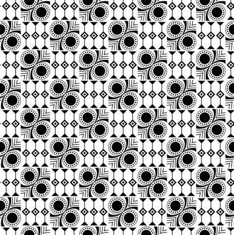 Seamless Black And White Geometrical Pattern Stock Image Everypixel