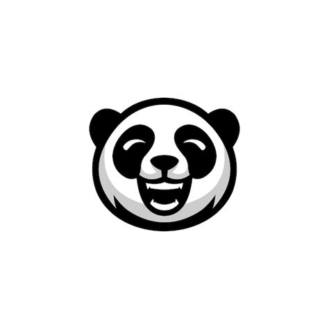 Diseño De Logotipo De Panda Vector Premium
