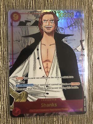One Piece Card Game Shanks Op Alt Art Secret Rare Romance Dawn Ebay