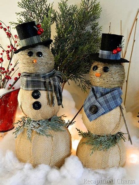 10 Simple Snowmen Ideas For Your Holiday Décor Snowman Christmas