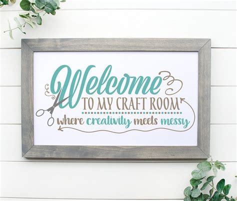 Welcome To My Craft Room Svg Crafting Svg Crafter Svg Etsy