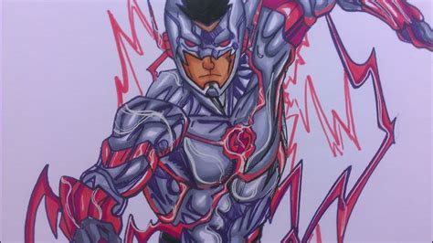 Prismacolor Speed Draw The Flash New 52 Youtube