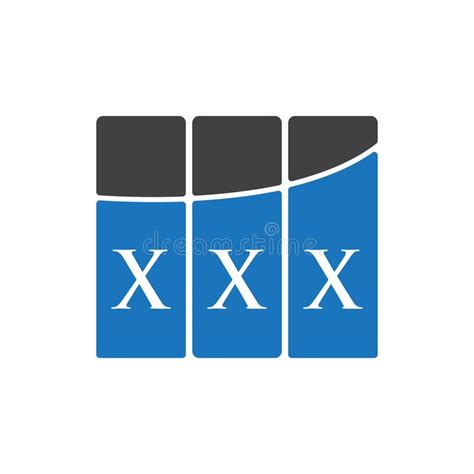 Xxx Letter Logo Design On Black Backgroundxxx Creative Initials Letter