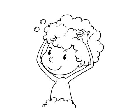Or perhaps you just want a new look and think a bleached bombshell is what you're after? Washing the hair coloring page - Coloringcrew.com