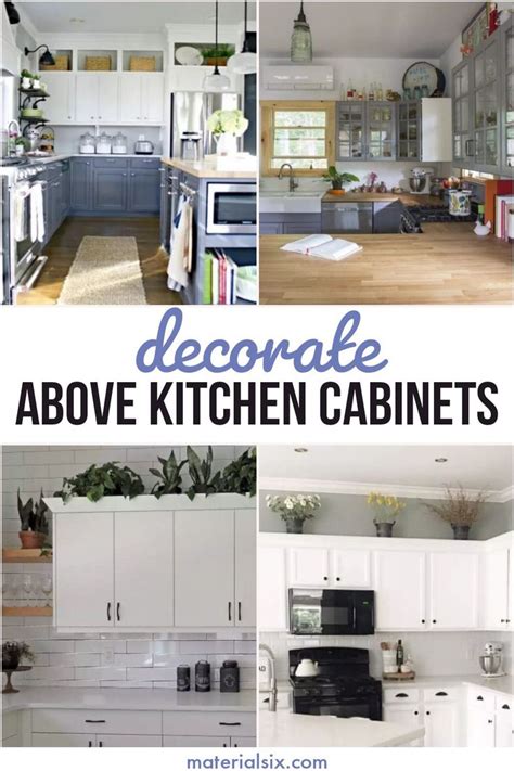 9 Pretty Above Kitchen Cabinet Decor Ideas