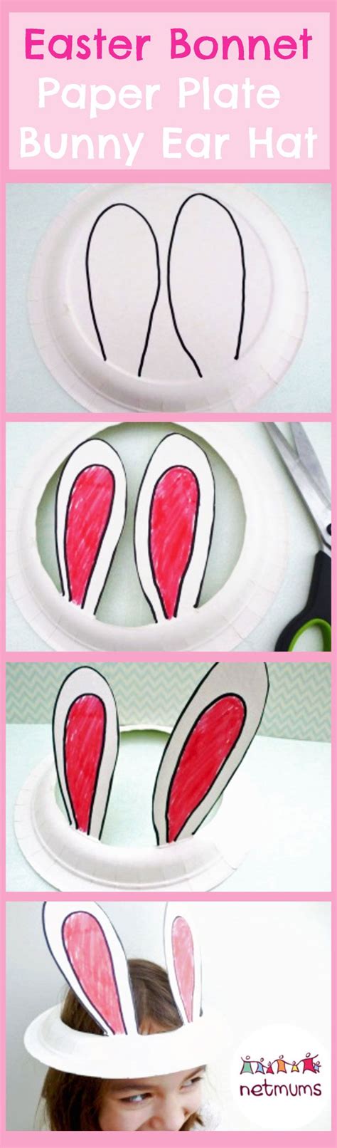 How To Make A Paper Plate Bunny Ear Easter Bonnet Easter