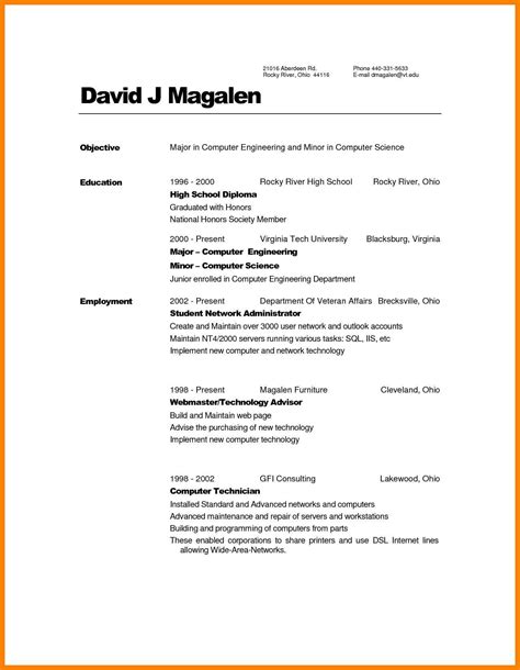 42 Education Resume Examples High School For Your Learning Needs