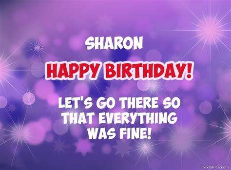 Happy Birthday Sharon Pictures Congratulations