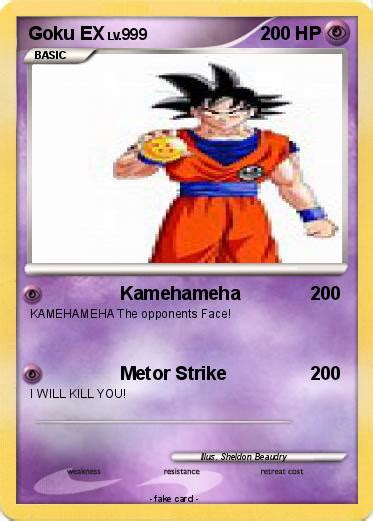 Pokémon Goku Ex 41 41 Kamehameha My Pokemon Card